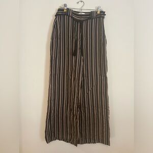 Striped Wide-Leg Flowy Pants